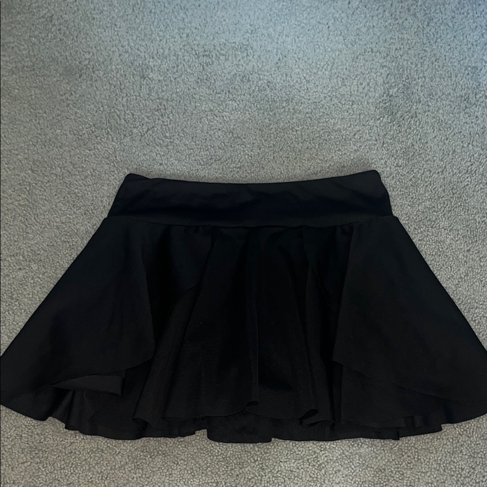 SHEIN Black Circle Skater Skirt